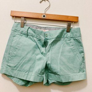 Mint Green Jcrew Chino Shorts